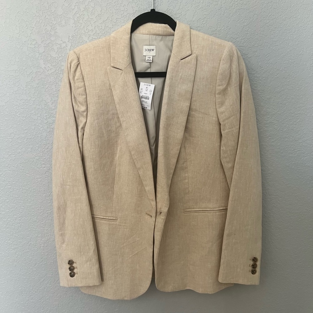 BNWT Tan J Crew Suit Jacket / Blazer